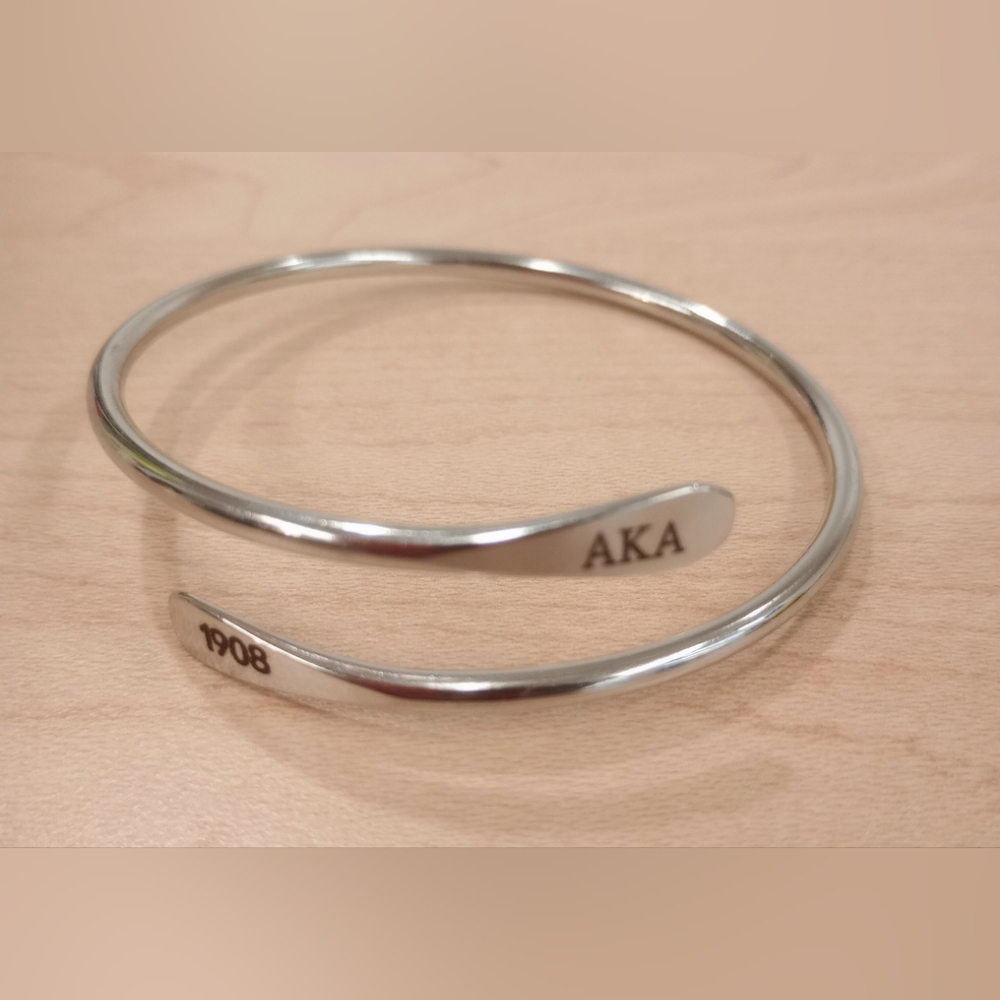 AKA Sorority Stainless Steel Bracelet